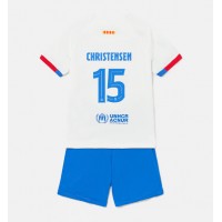 Dres Barcelona Andreas Christensen #15 Gostujuci za djecu 2023-24 Kratak Rukav (+ kratke hlače)